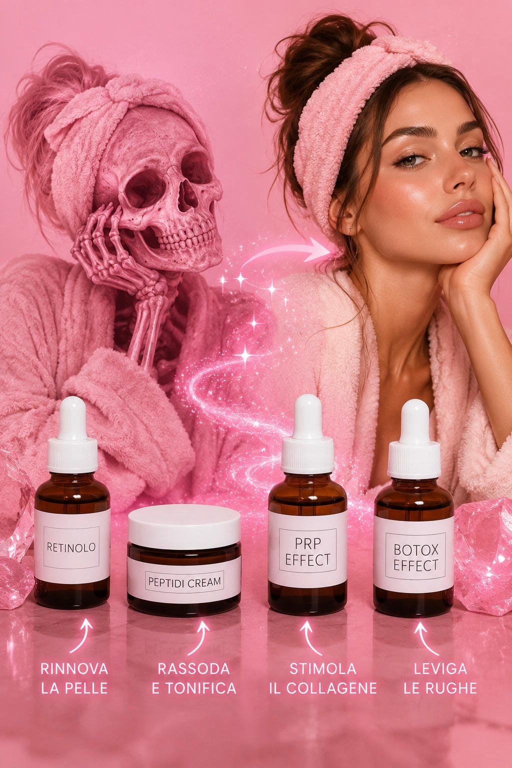 I NOSTRI 𝐀𝐍𝐓𝐈 𝐀𝐆𝐄 : 3 SIERI + PEPTIDI CREAM