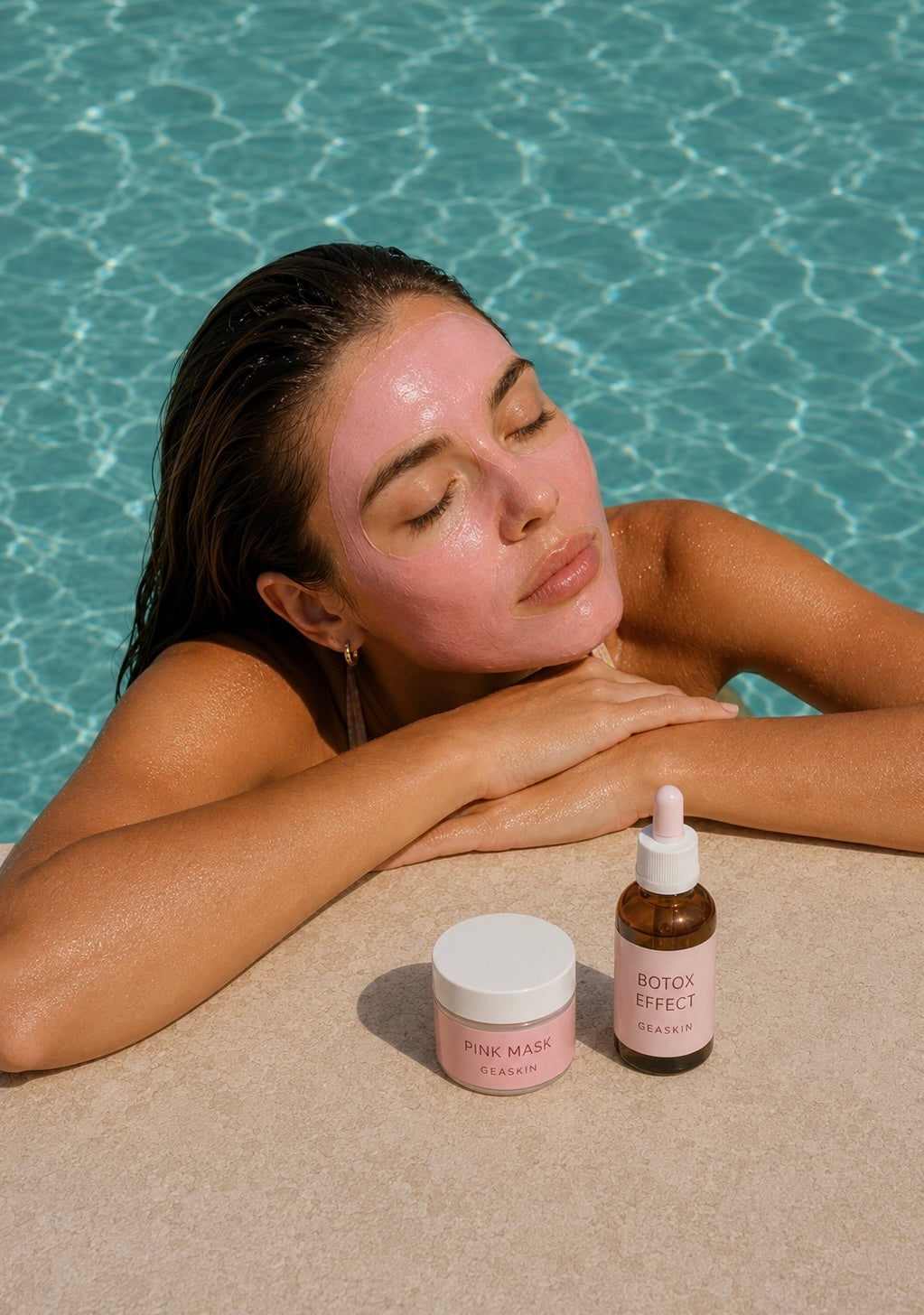 LA TUA BOMBA DI IDRATAZIONE = PINK MASK MASCHERA ROSA  + ACIDO IALURONICO PURO